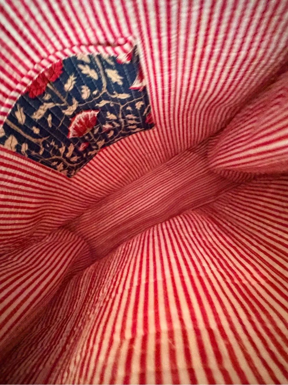 Strawflower Dakota Large Quilted Block Print Tote Bag NWT